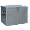 vidaXL Aluminium Box 610x430x455 mm Silver