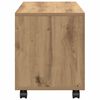 vidaXL&nbsp;Rolling&nbsp;Cabinet&nbsp;Artisian Oak 72x33x42.5 cm Engineered Wood