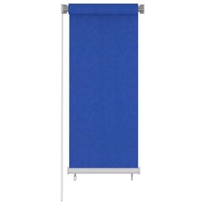 vidaXL Outdoor Roller Blind 65(W)x140(H) cm Blue HDPE