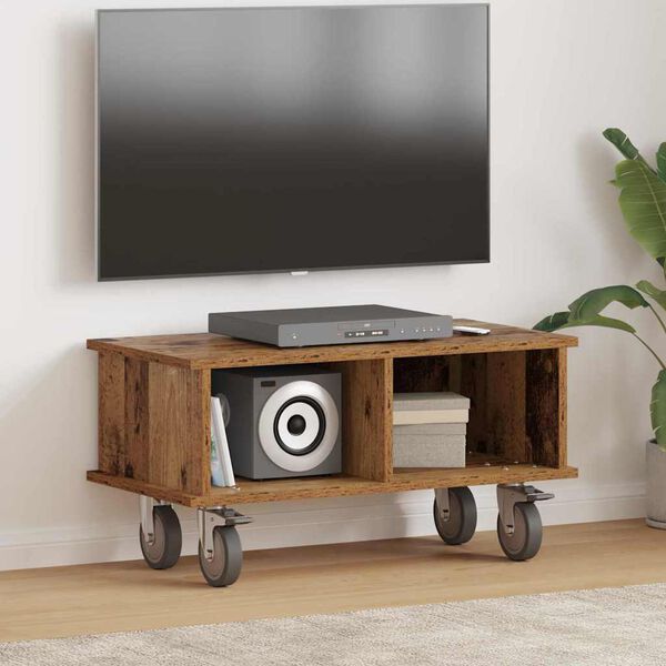 vidaXL TV Stand Old Wood 68.5 x 35 x 35 cm Engineered Wood
