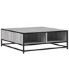 vidaXL Coffee Table Grey Sonoma 80x80x30 cm Engineered Wood and Metal
