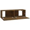 vidaXL 8 Piece TV Cabinet Set Smoked Oak Engineered Wood