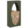 vidaXL Firewood Rack Olive Green 50x23x100 cm Cold-rolled steel