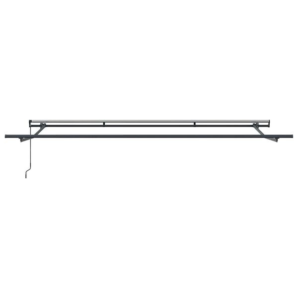 vidaXL Awning Frame Manual Anthracite 4.5 x 2.5 m Aluminium