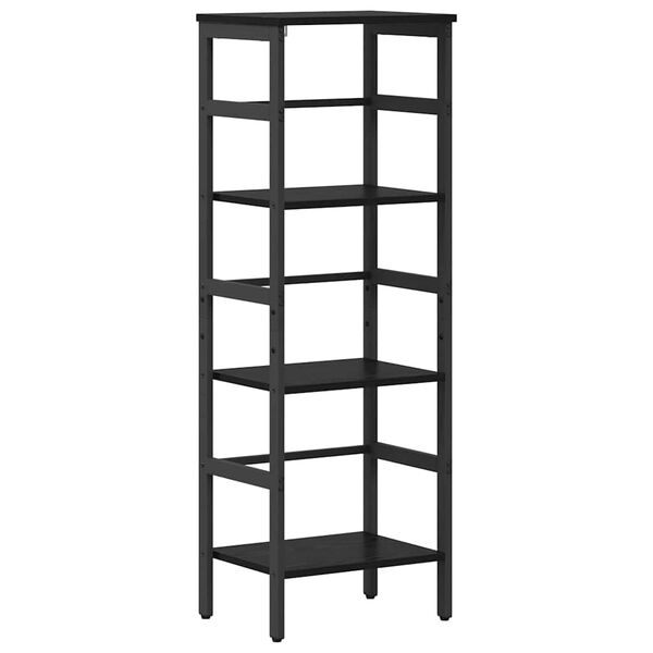 vidaXL Bookshelf Black Oak 40 x 29.5 x 115 cm Engineered Wood