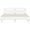 vidaXL Bed Frame without Mattress White 140x190 cm