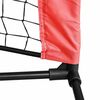 vidaXL Tennis Net Folding Black and Red 396 x 92 x 87 cm Polyester