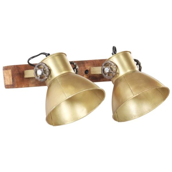 vidaXL Industrial Wall Lamp Brass 45x25 cm E27