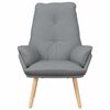 vidaXL Armchair Light Grey 69 x 74 x 93 cm Sherpa Fabric