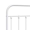 vidaXL Metal Replace Headboard White 100 cm