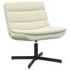 vidaXL Swivel Chair Cream 63 x 75 x 76 cm PU
