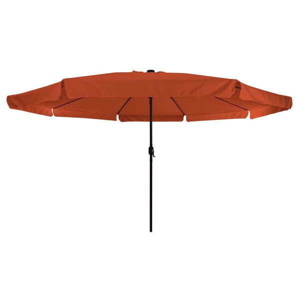 vidaXL Garden Parasol Red and Black 395 x 395 x 245 cm