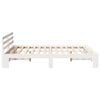 vidaXL Bed Frame with Headboard White 140 x 200 cm Solid Pine Wood