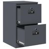 vidaXL File Cabinet Anthracite 44 x 50 x 74.5 cm Cold-Rolled Steel