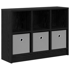 vidaXL Sideboard with Drawer Black Oak 73.5 x 22.5 x 53.5 cm