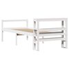 vidaXL Senior Bed with Headboard without Mattress White 90x190 cm Single