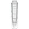 vidaXL Gabion Wall with Covers Galvanised Steel 100x20x100 cm