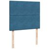 vidaXL Box Spring Bed with Mattress Blue 120x200 cm Velvet