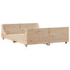 vidaXL Bed Frame without Mattress 150x200 cm King Size Solid Wood Pine