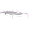 vidaXL Bed Frame without Mattress Grey Sonoma 100x200 cm Engineered Wood