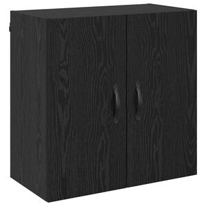 vidaXL Wall-Mounted Cabinet 60 x 31 x 60 cm Engineered Wood Black Oak