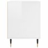 vidaXL Bedside Cabinets 2 pcs High Gloss White 40x35x50 cm Engineered Wood