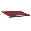 vidaXL Automatic Retractable Awning Burgundy 450x350 cm