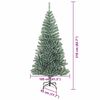 vidaXL Artificial Christmas Tree Snow Flocked with LED Light 210 cm