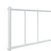 vidaXL Metal Bed Frame without Mattress with Footboard White 90x190cm
