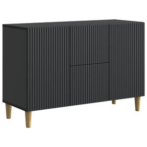 vidaXL Sideboard with Drawer Black 89 x 34.5 x 60 cm Engineered Wood