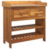 vidaXL Garden Cabinet Natural 78 x 36.5 x 78cm Solid Acacia Wood