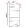 vidaXL Book Cabinet/Room Divider Concrete Grey 100x30x198 cm Engineered wood