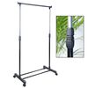 HI Single Bar Garment Rack Black