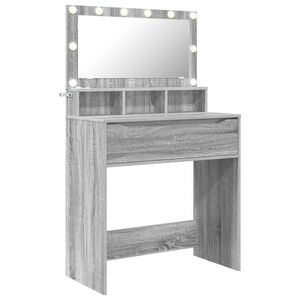 vidaXL Bedroom Dressing Tables Grey Sonoma 80 x 39.5 x 135 cm
