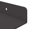 vidaXL Floating Shelf Wall-mounted 4 pcs Black 60 x 8.5 x 2.5 cm Steel