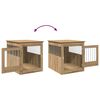 vidaXL Dog Crate Furniture Artisan Oak 64.5x80x71 cm Engineered Wood