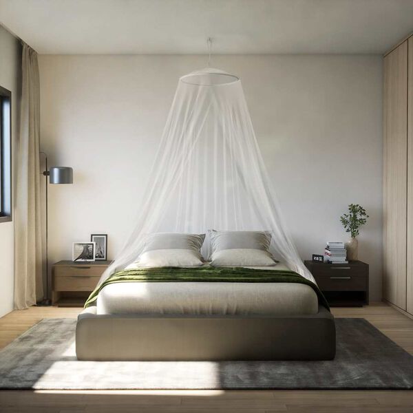 vidaXL Mosquito Net for Bed 220 Mesh White 56x56x220 cm