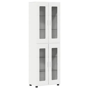 vidaXL Highboard FLORIN White 60 x 35 x 182 cm Engineered Wood