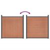 vidaXL Fence Panel Brown 526x186 cm WPC