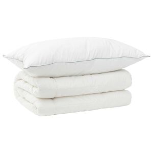 vidaXL Duvet and Pillow Set 2 pcs 135x200 cm 4 Seasons 220 GSM Wool