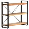 vidaXL 3-Tier Bookcase 90x30x80 cm Solid Acacia Wood