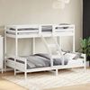 vidaXL Bunk Bed without Mattress 90x200/140x200 cm White Solid Wood