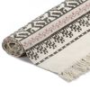 vidaXL Kilim Rug Cotton 160x230 cm with Pattern Grey/Pink