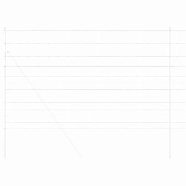 vidaXL Field Fence Silver 25 x 1.5 m Galvanised steel