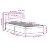 vidaXL Bed Frame without Mattress White 75x190 cm Small Single Solid Wood Pine