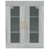 vidaXL Hanging Wall Cabinet Grey Sonoma 69.5x34x90 cm