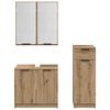 vidaXL Bathroom Furniture Set 3 pcs Artisan Oak Engineered Wood