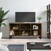 vidaXL TV Cabinet Smoked Oak 103.5x30x50 cm Engineered Wood