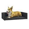 vidaXL Dog Car Boot Black 70x45 cm Linen Look