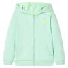 Kids' Hooded Sweatshirt with Zip Bright Green 92